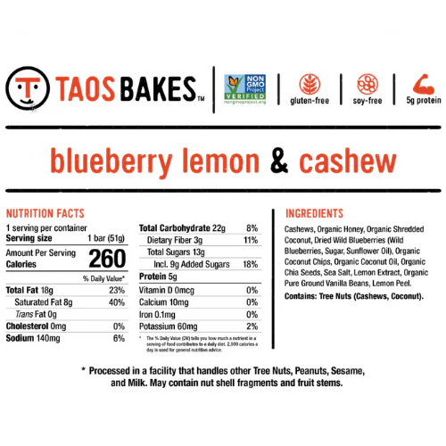 Blueberry Lemon & Cashew Bars by Taos Bakes - Image 4