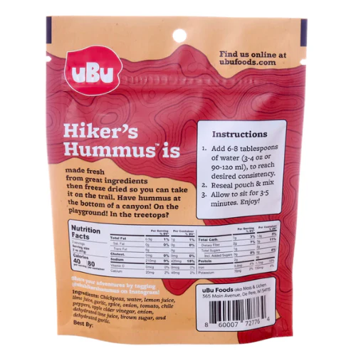 Chipotle Hiker's Hummus by uBu Foods - Image 2