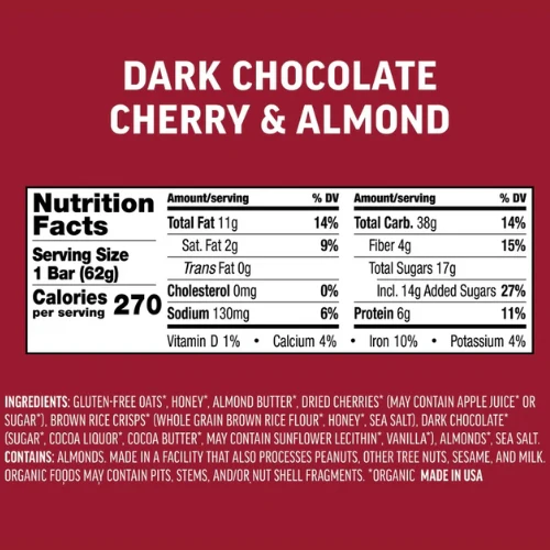 Dark Chocolate & Cherry Almond Bars by Kate's Real Food - Image 6