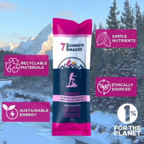 Everest Dark Chocolate Endurance Bar with Goji Berries by 7 Summits Snacks - Image 4