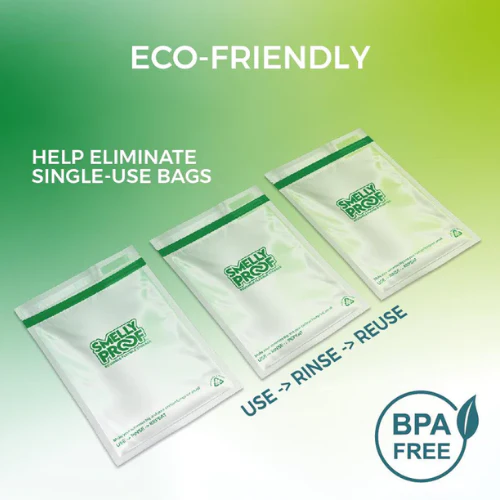 Heavy Duty Clear Flat Reusable Bags by Smelly Proof - Image 3