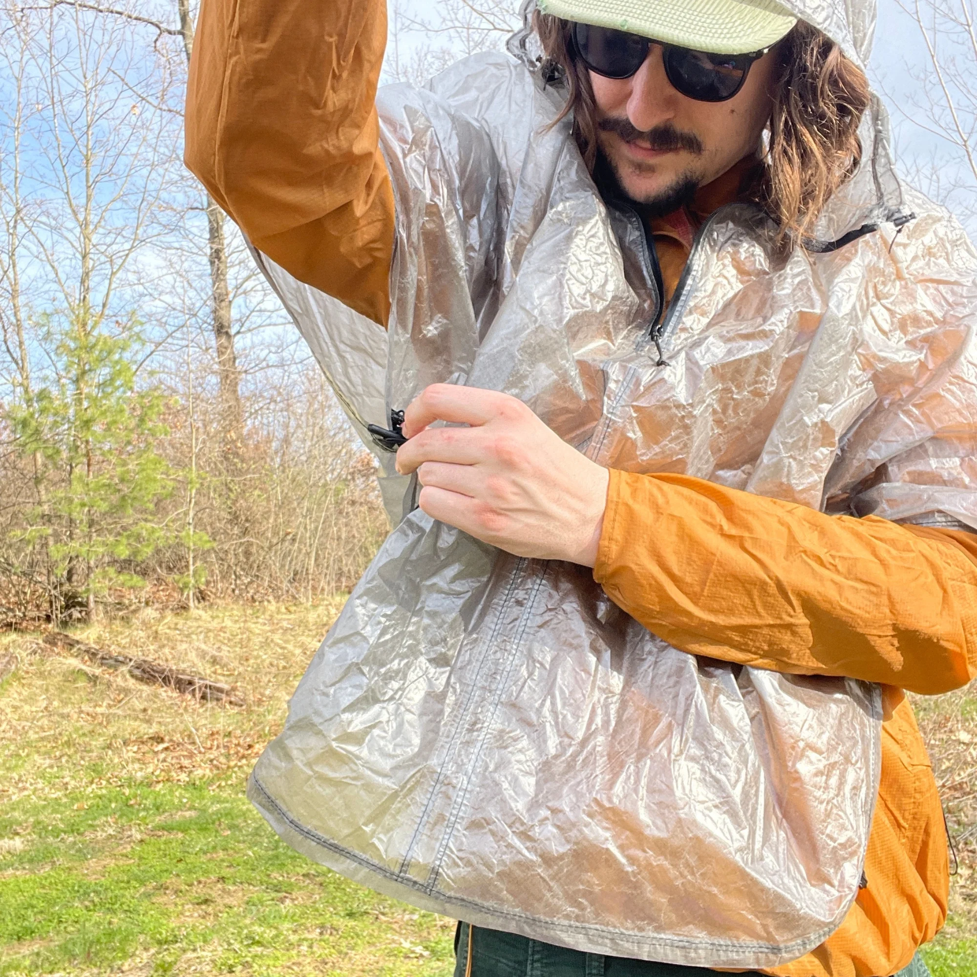 Dyneema Hooded Half-Poncho by MooseTrack Packs - Image 13