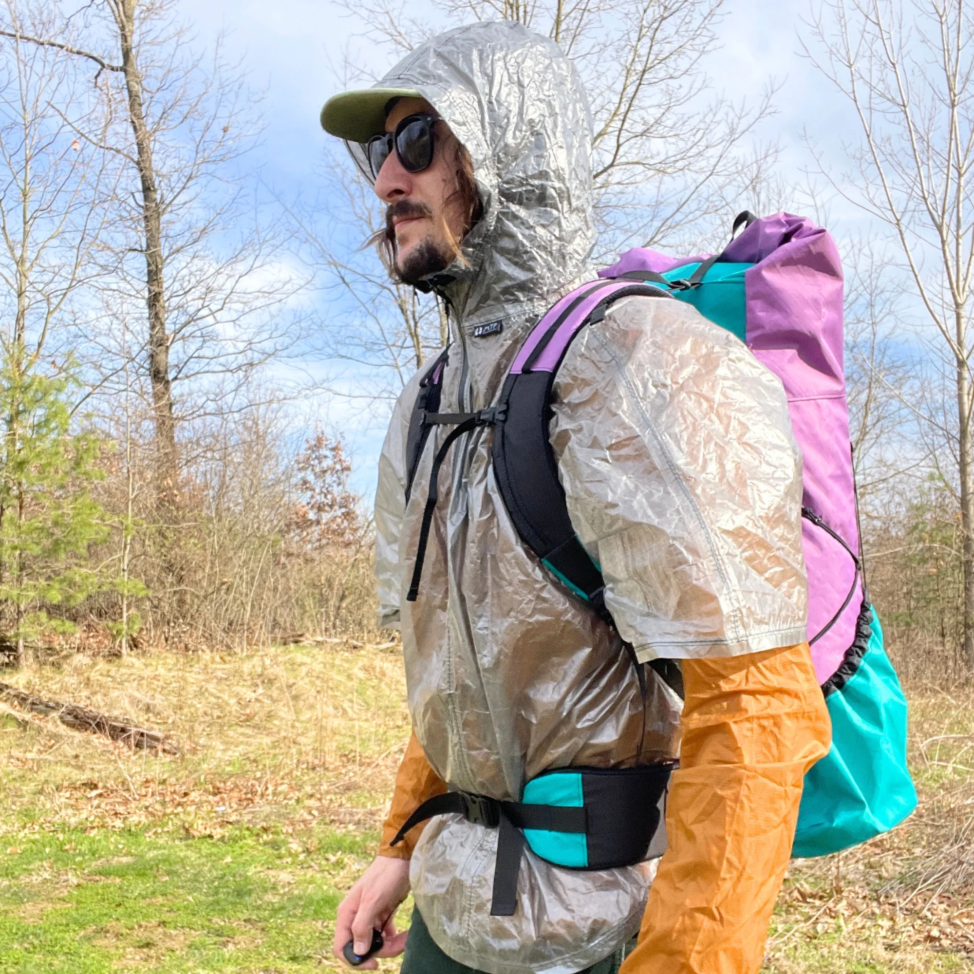Dyneema Hooded Half-Poncho by MooseTrack Packs - Image 24