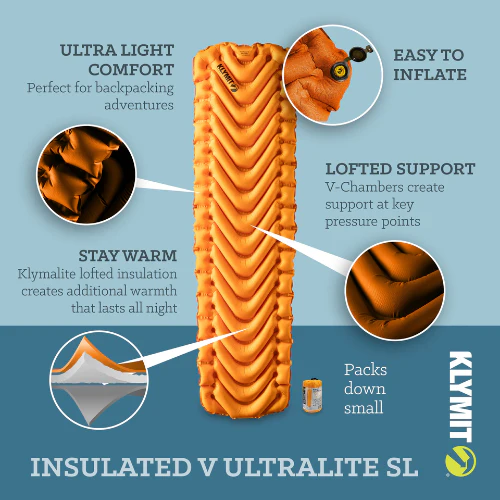 Insulated V Ultralite SL Sleeping Pad by Klymit - Image 9