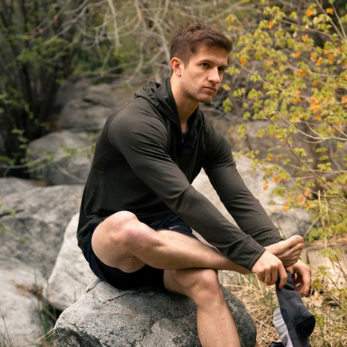 Men's 100% Merino Lightweight Hoodie by Wūru Wool - Image 3