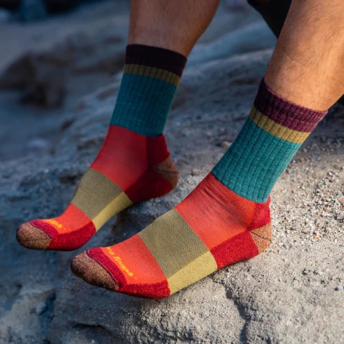 Men's Heady Stripe Micro Crew Lightweight Hiking Sock by Darn Tough - Image 5