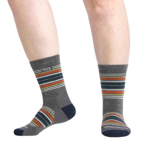Men's Multi Stripe Cushioned Micro Crew Socks by WIDE OPEN Socks - Image 7