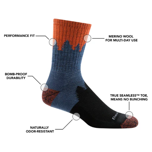Men's Number 2 Micro Crew Midweight Hiking Sock by Darn Tough - Image 4