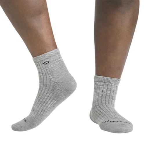 Men's Solid Cushioned Quarter Crew Socks by WIDE OPEN Socks - Image 7