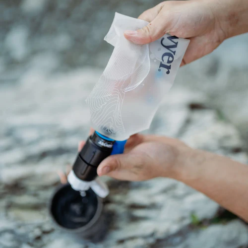 Micro Squeeze Water Filtration System with Cnoc Premium 750ml Pouch by Sawyer - Image 5