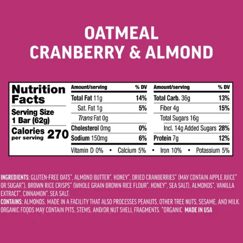 Oatmeal Cranberry Almond Bars by Kate's Real Food - Image 6