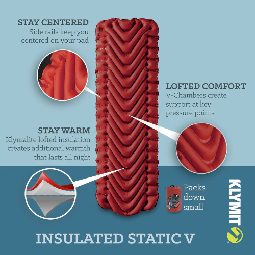 Insulated Static V Sleeping Pad by Klymit - Image 11