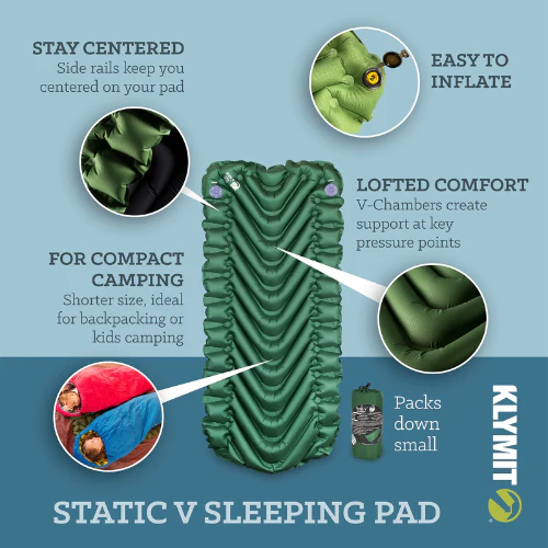 Static V Short Sleeping Pad by Klymit - Image 6