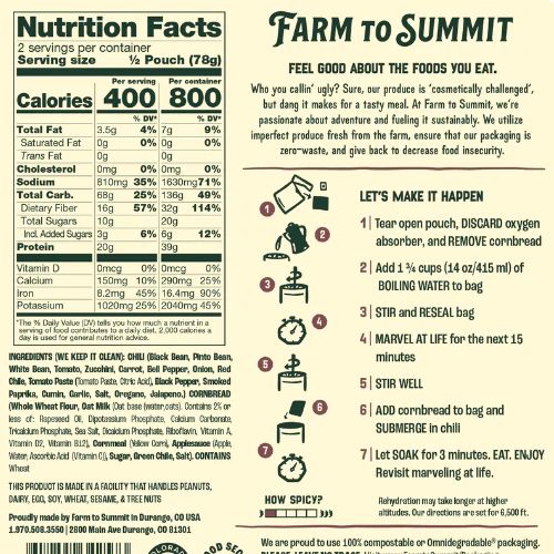 Three Bean Chili & Cornbread by Farm to Summit - Image 2