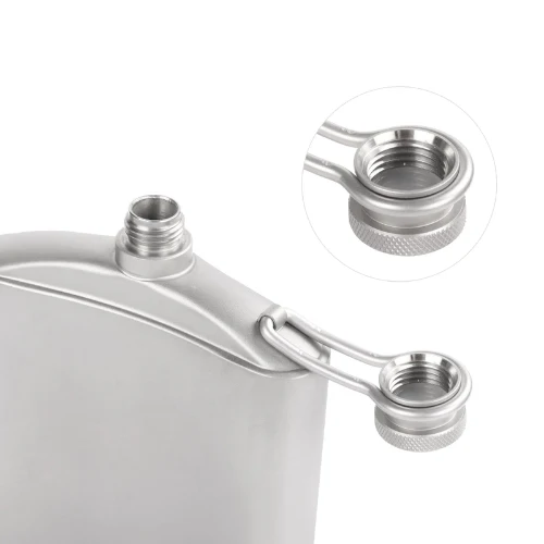 Titanium Hip Flask & Funnel - 220ml by SilverAnt - Image 6