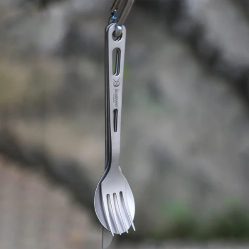 Titanium 3 Piece Cutlery Set (Knife, Fork and Spoon) by SilverAnt - Image 7