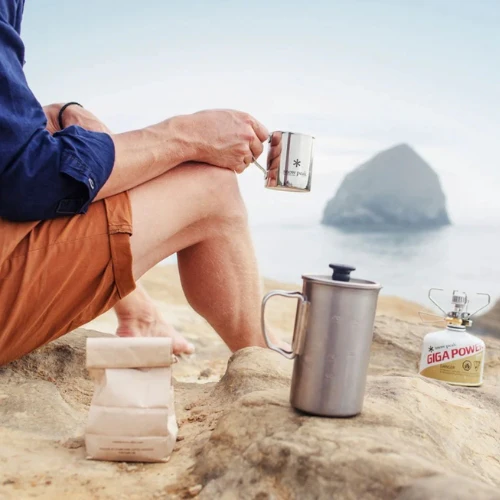 Titanium French Press by Snow Peak - Image 4