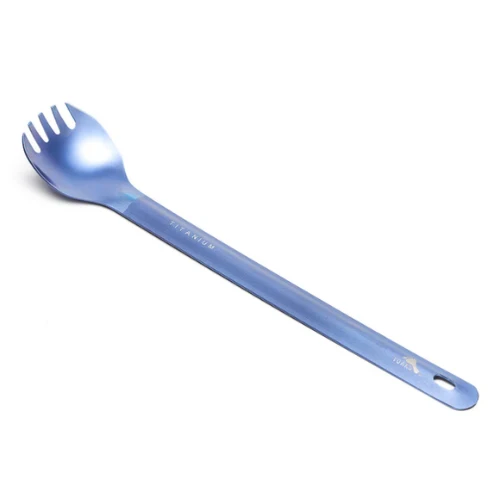 Titanium Long Handle Spork with Polished Bowl by TOAKS - Image 3