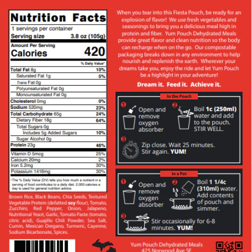 Trail Blazin' Fiesta Rice by Yum Pouch - Image 4