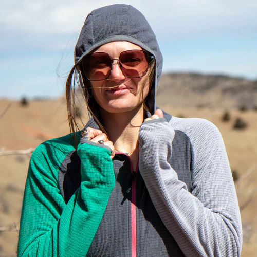 Women's Half Zip Fleece Ultralight Pullover by SkyGOAT - Image 5