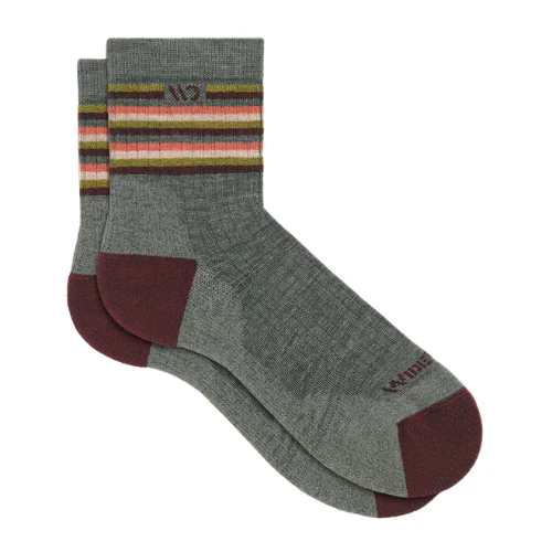 Women's Multi Stripe Cushioned Micro Crew Socks by WIDE OPEN Socks - Image 2