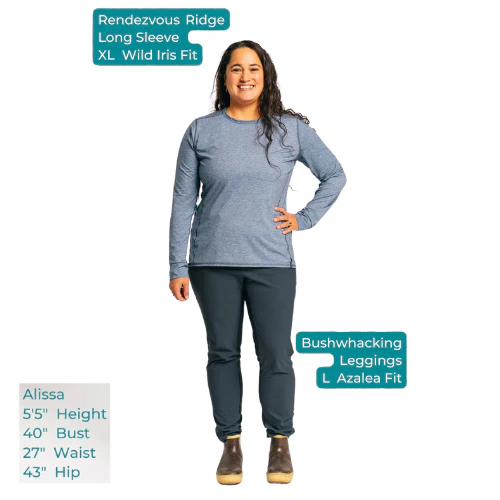 Women's Rendezvous Ridge Long Sleeve by Alpine Fit - Image 17